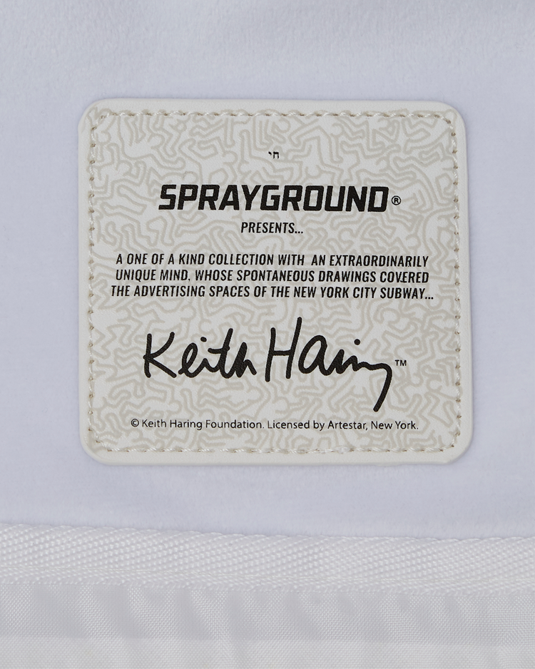 KEITH HARRING EMBOSSED 2 SHARK HANDBAG DLXSV BACKPACK