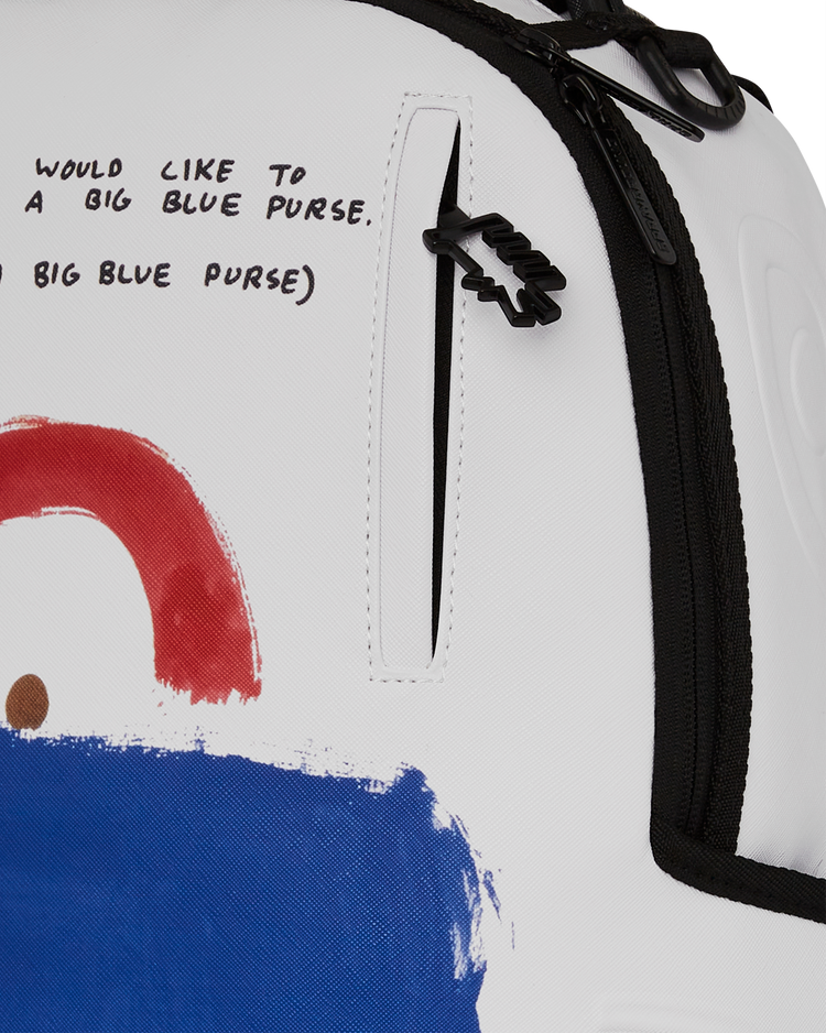 KEITH HARRING EMBOSSED 1 SHARK HANDBAG DLXSV BACKPACK