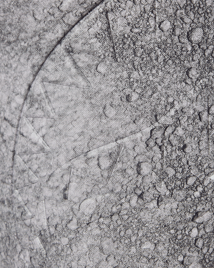 NASA MOON LANDING FOOT EMBOSSED BACKPACK