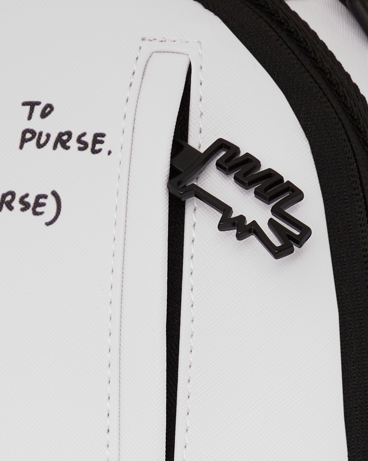 KEITH HARRING EMBOSSED 1 SHARK HANDBAG DLXSV BACKPACK