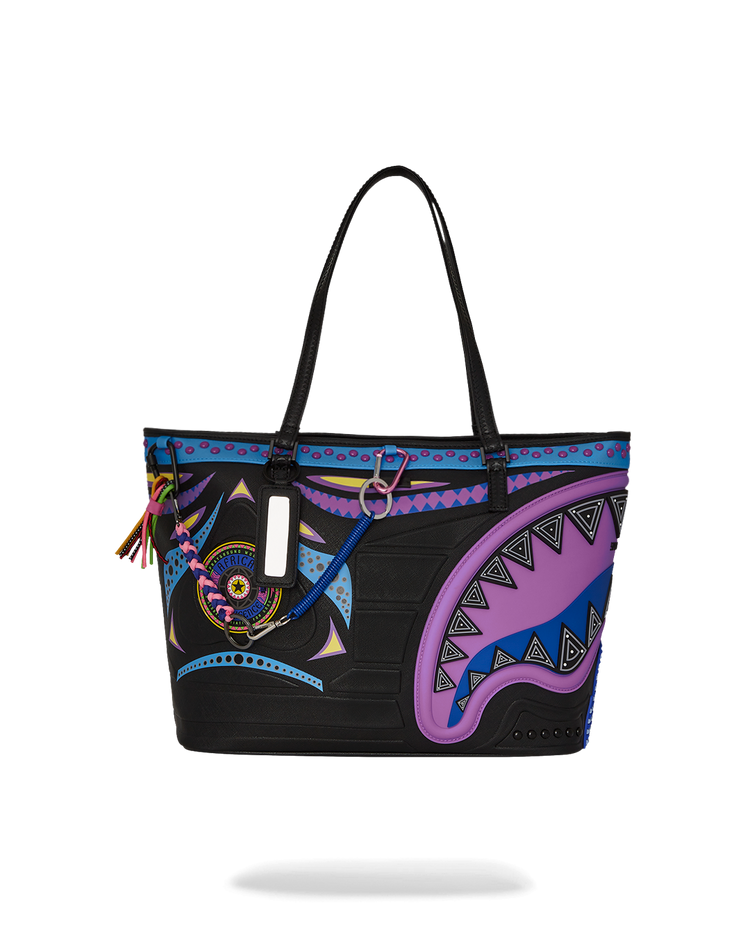 AI WONDERLAND PURPLE TOTE
