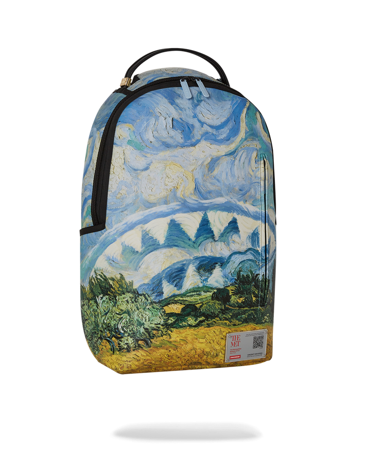 MET WHEAT FIELD WITH CYPRESSES 1889 DLXSV BACKPACK