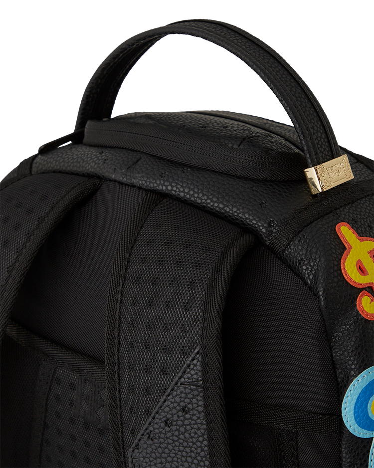 COLORFUL MONEY BEAR CHENEILLE DLXSV BACKPACK