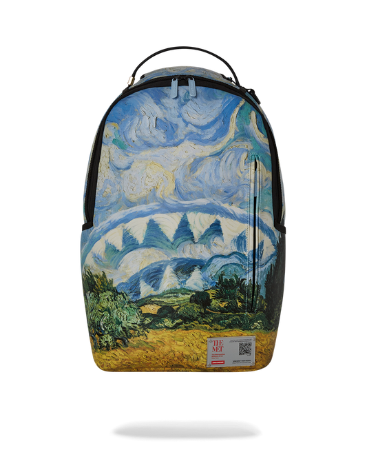 MET WHEAT FIELD WITH CYPRESSES 1889 DLXSV BACKPACK