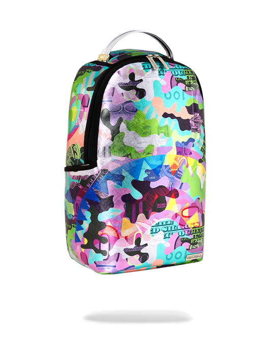 NEON CAMO MONEY DLXSV BACKPACK