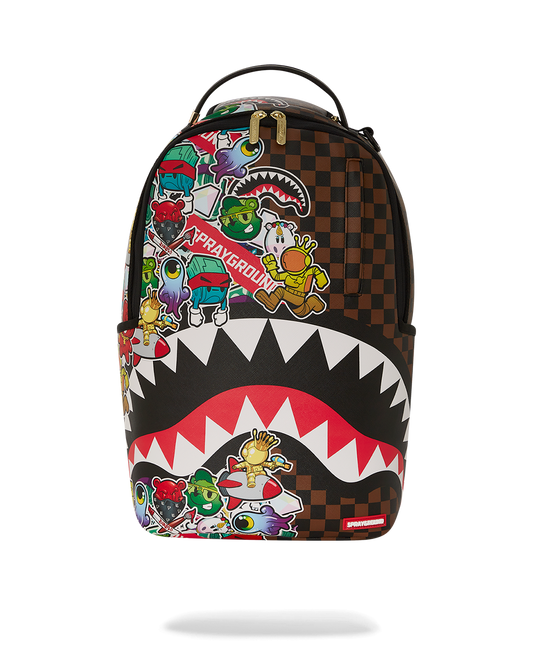 SHARKS IN STICKERS DLXSV BACKPACK