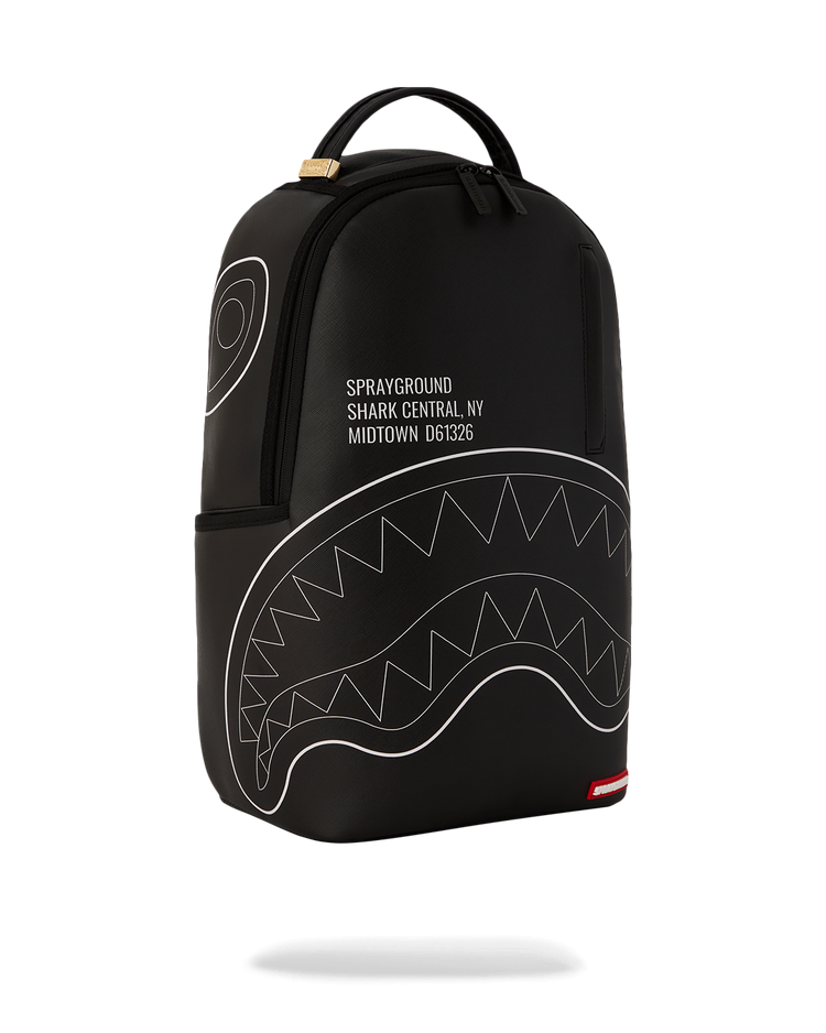 SHARK CENTRAL BLACK OUTLINE DLXSV BACKPACK