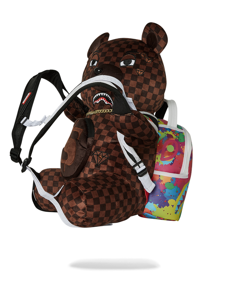 BEAR WEARING BACKPACK PLUSH BACKPACK