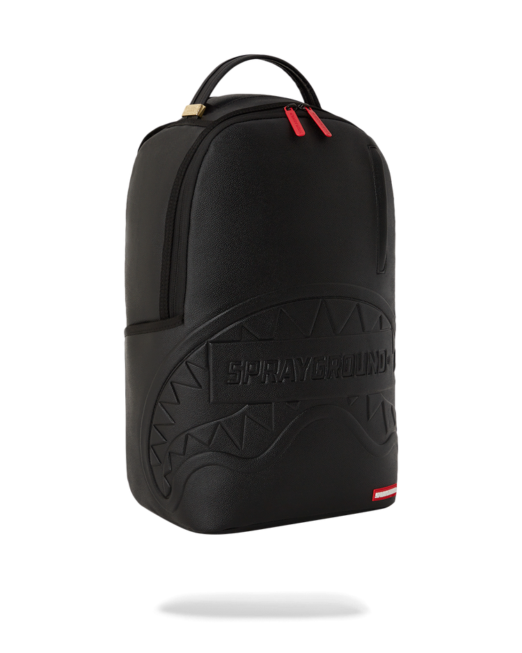 SHARK SMASH LOGO BLACK DLXS EMBOSSED BACKPACK