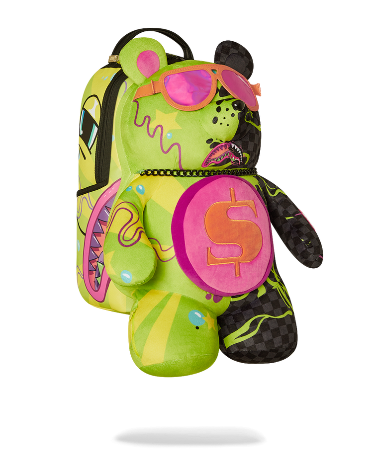 SLIME DIME BEAR ON BACKPACK