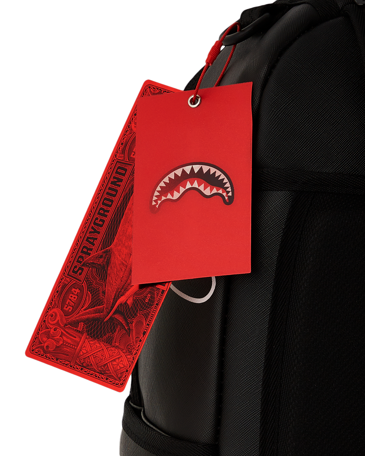 SHARK CENTRAL BLACK OUTLINE DLXSV BACKPACK