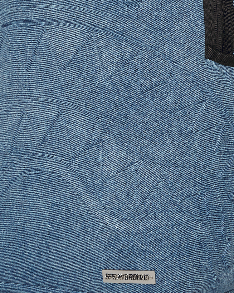 SHARK SMASH LOGO DENIM DLXS EMBOSSED BACKPACK