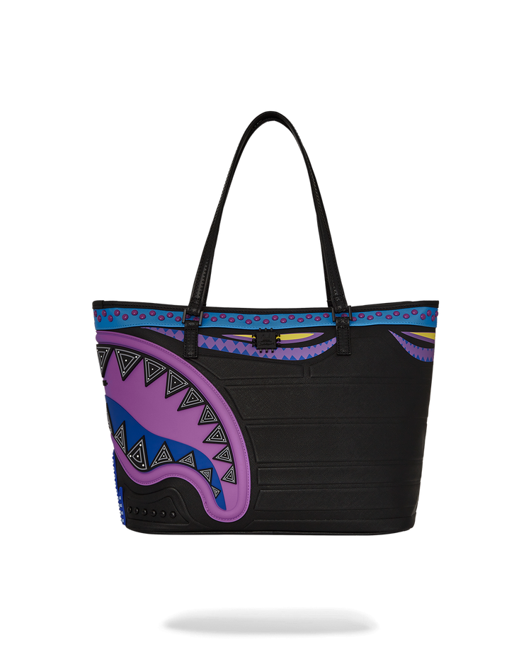 AI WONDERLAND PURPLE TOTE