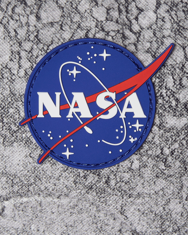 NASA MOON LANDING FOOT EMBOSSED BACKPACK