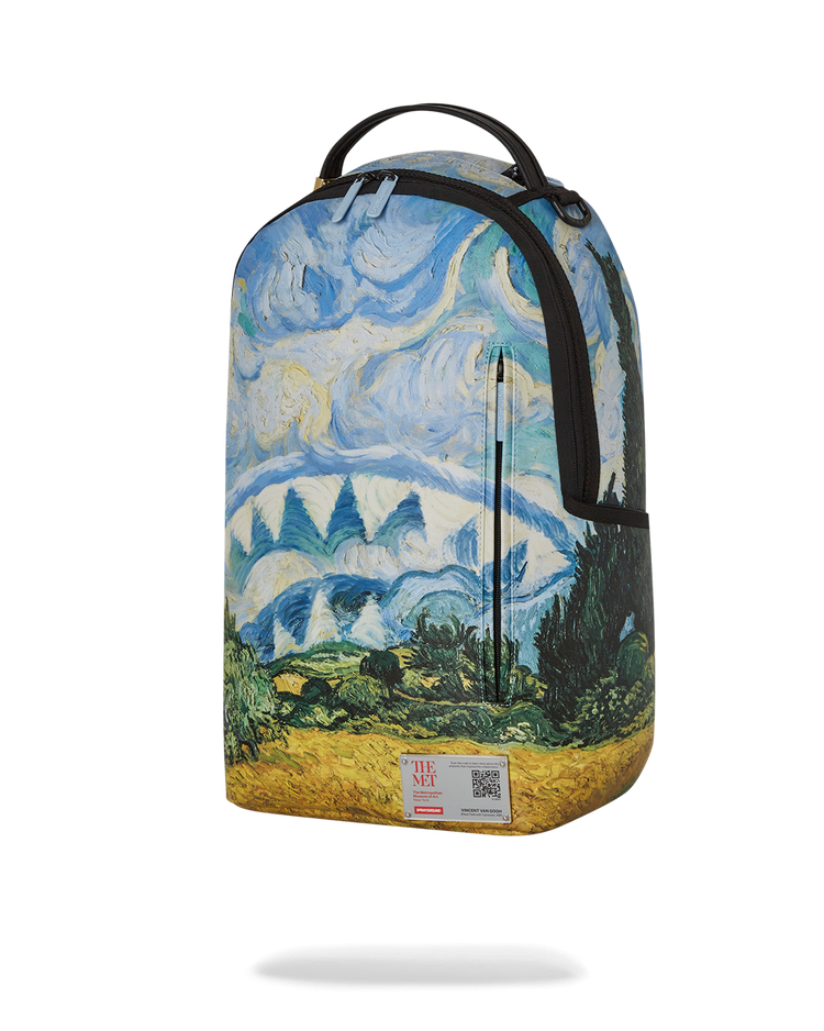 MET WHEAT FIELD WITH CYPRESSES 1889 DLXSV BACKPACK