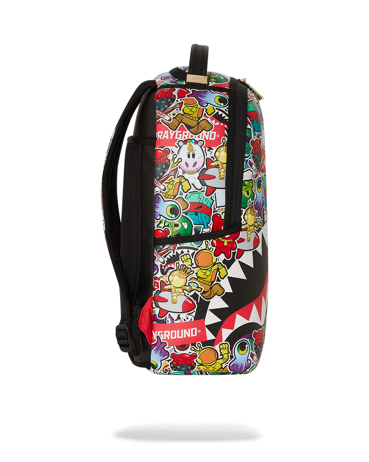 SHARKS IN STICKERS DLXSV BACKPACK