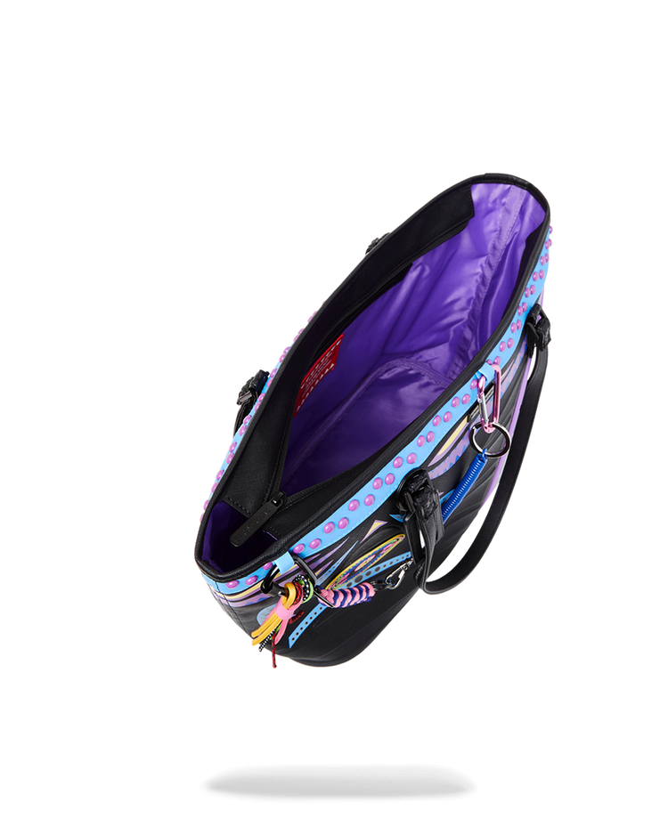 AI WONDERLAND PURPLE TOTE