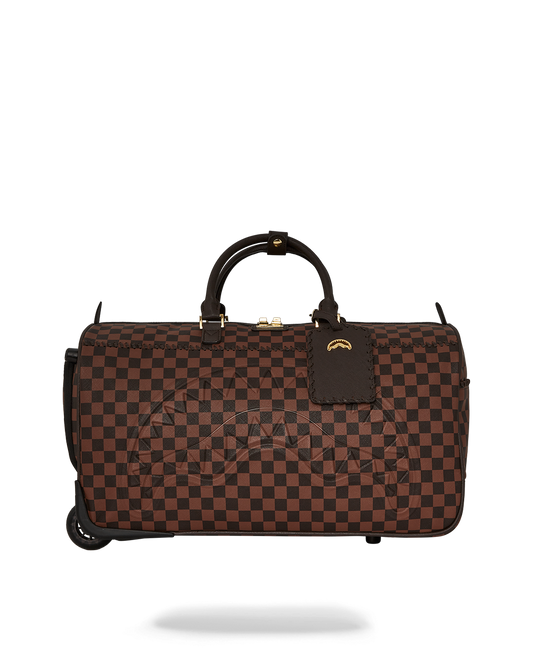 CORE EMBOSSED CHECK WHEELY DUFFLE