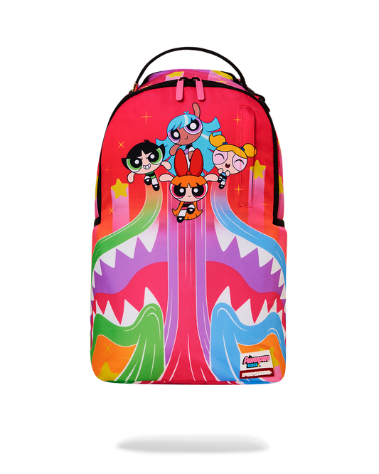 POWER PUFF GIRLS SHARKMOUTH FLYING TRAILS DLXSR BACKPACK