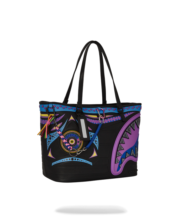 AI WONDERLAND PURPLE TOTE
