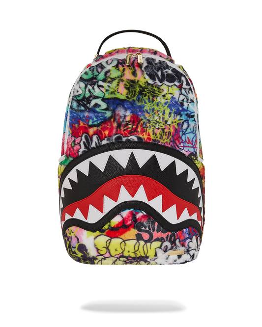 GRAFFITI FAUX FUR DLXSF BACKPACK