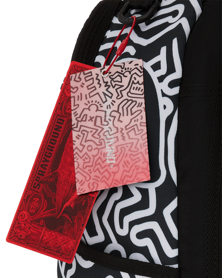 KEITH HARRING SKATER GUY PRINT DLXSV BACKPACK