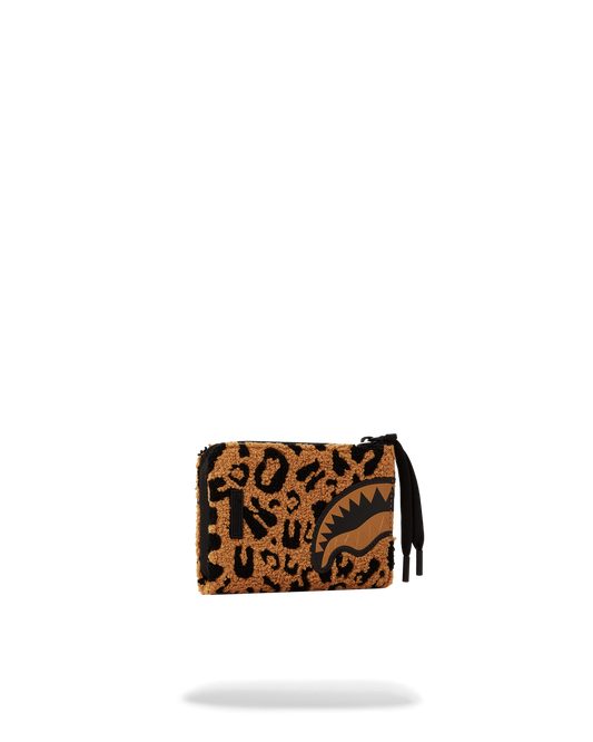 CHEETAH CHENILLE WALLET