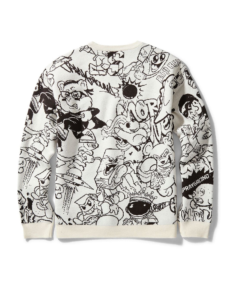 CHAOS SWEATER PULLOVER WHITE